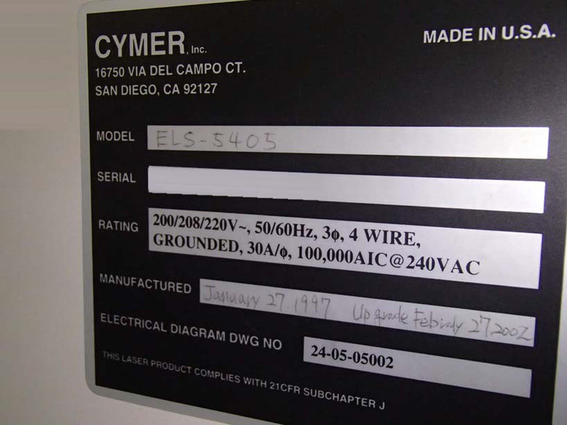 フォト（写真） 使用される CYMER ELS 5405 販売のために