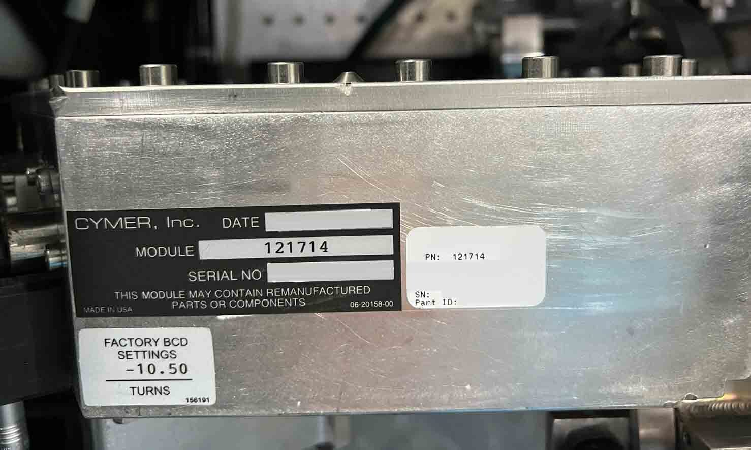 Photo Used CYMER XLA 165 For Sale