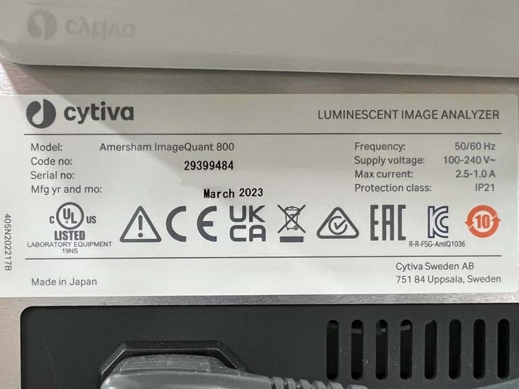 フォト（写真） 使用される CYTIVA / AMERSHAM Image Quant 800 販売のために