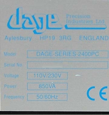 Foto Verwendet DAGE 2400 PC Zum Verkauf