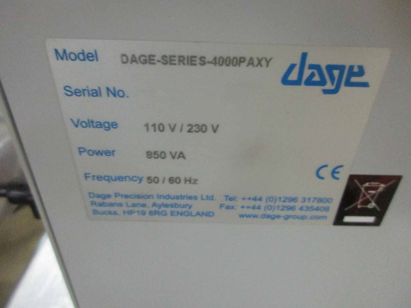Photo Used DAGE 4000 PAXY For Sale