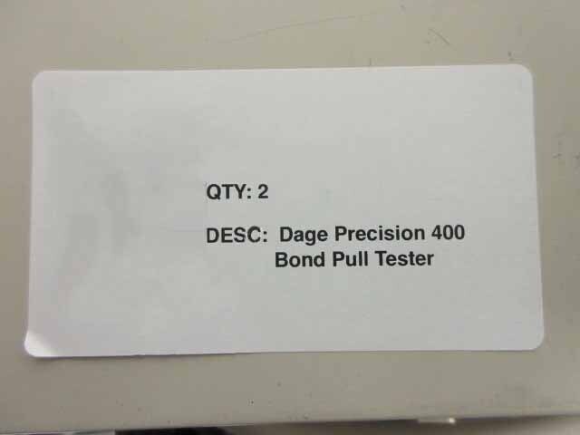 图为 已使用的 DAGE 4000 Series 待售