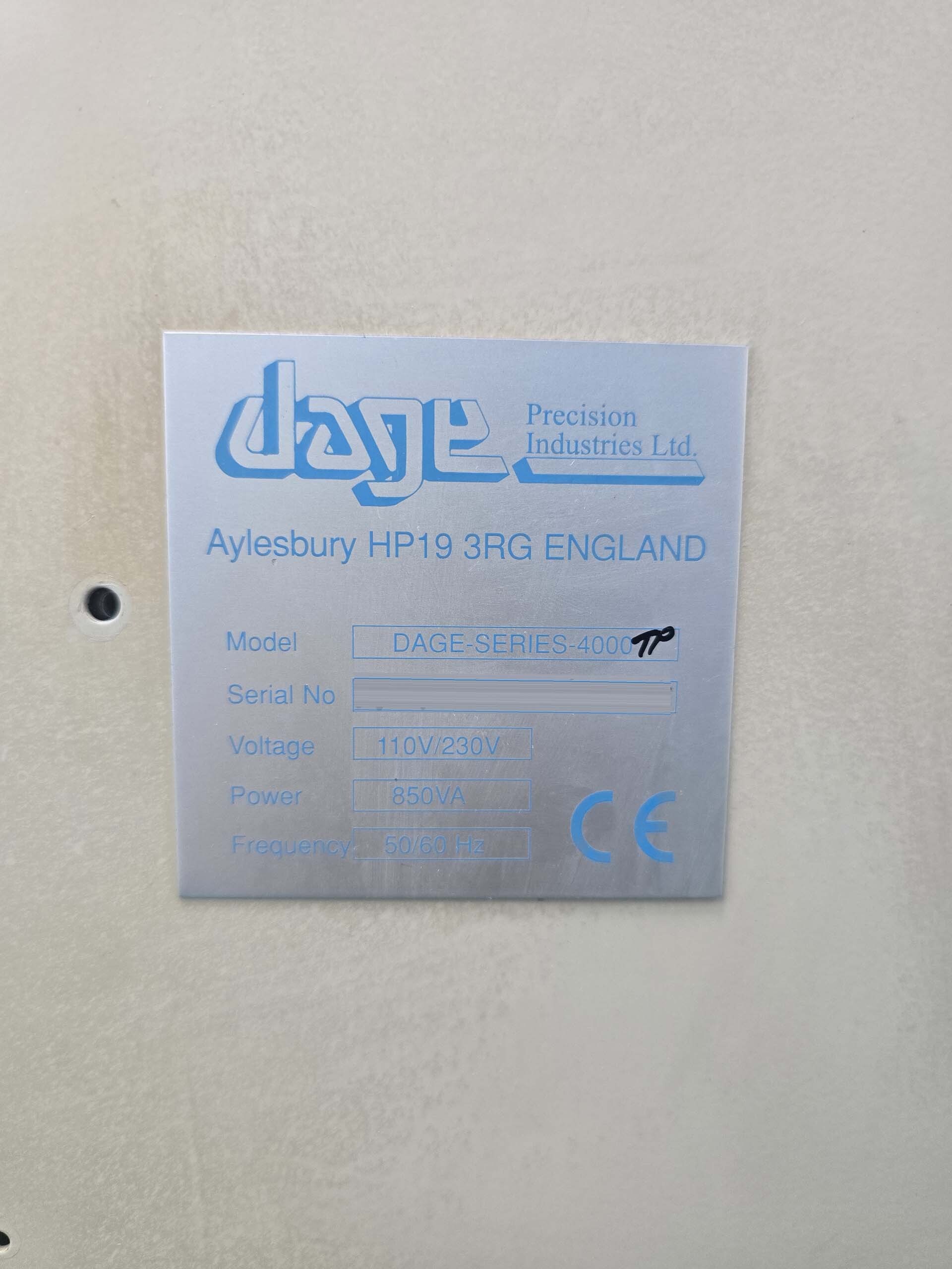 圖為 已使用的 DAGE Series 4000 待售