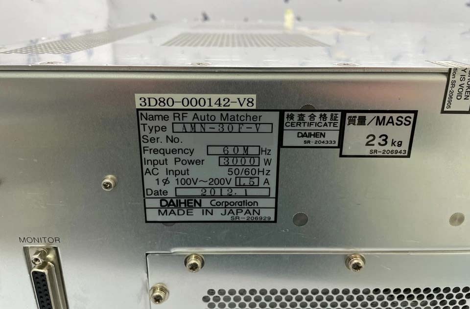 圖為 已使用的 DAIHEN AMN-30F-V 待售
