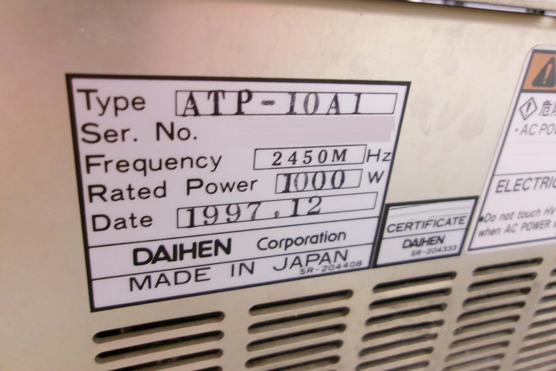 Foto Verwendet DAIHEN ATP-10A1 Zum Verkauf