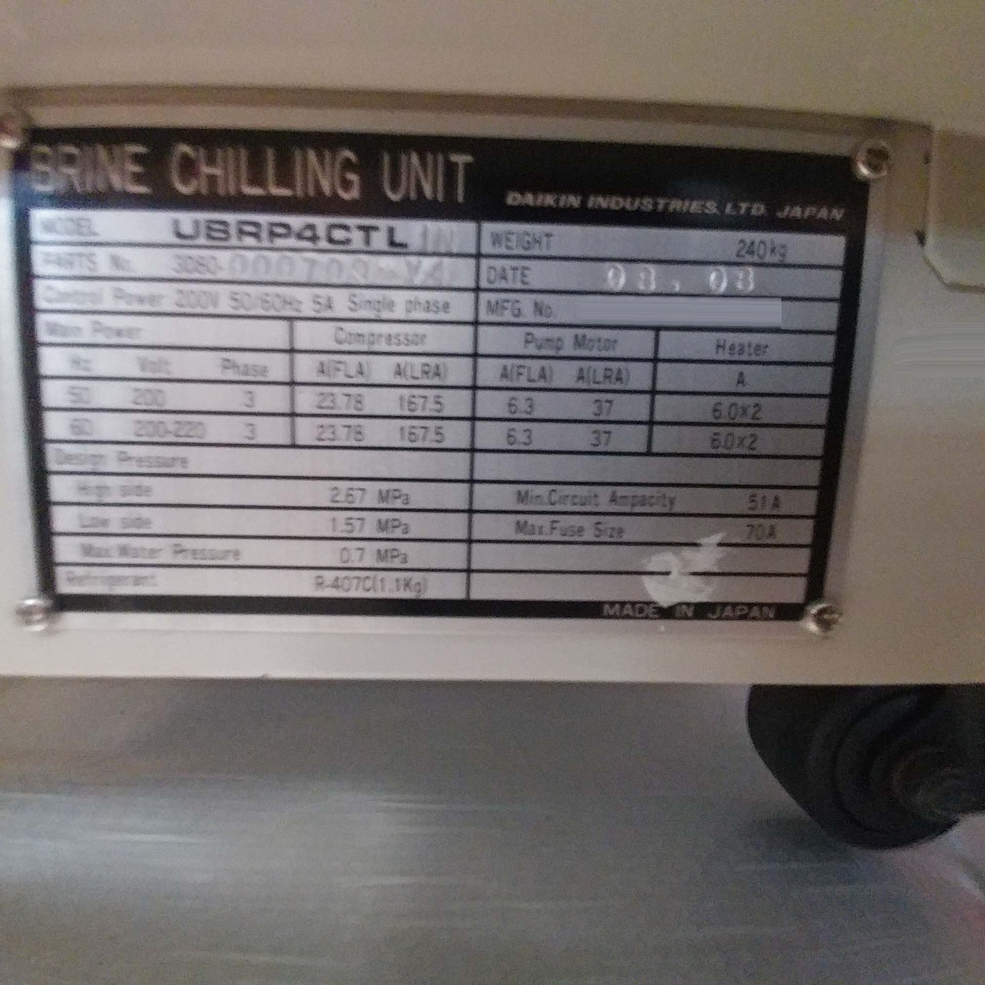 Photo Used DAIKIN UBRP4CTL For Sale