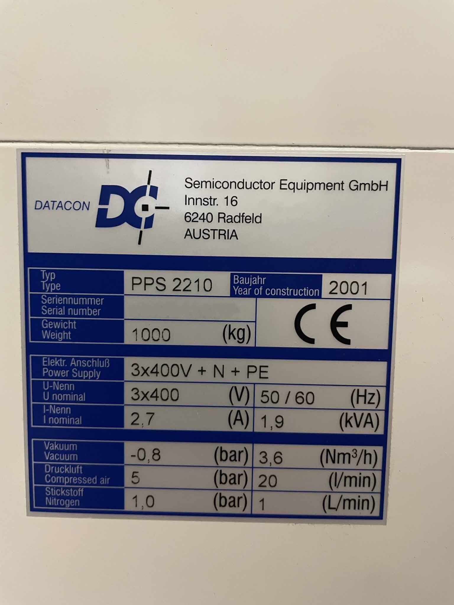 圖為 已使用的 DATACON / BESI 2210 PPS 待售