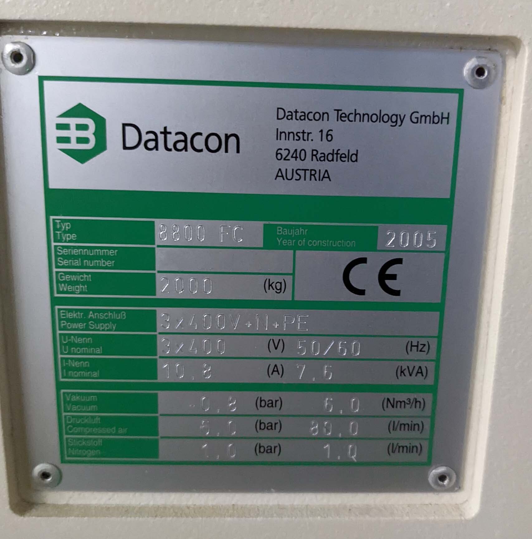 Photo Used DATACON / BESI 8800 FC For Sale