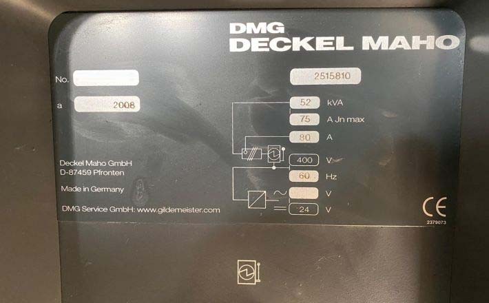 圖為 已使用的 DECKEL / MAHO DMU-40 monoBLOCK 待售