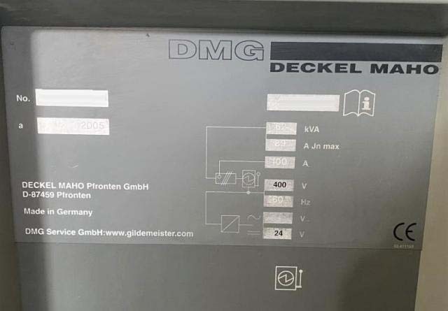 图为 已使用的 DECKEL / MAHO DMU80P duoBLOCK 待售