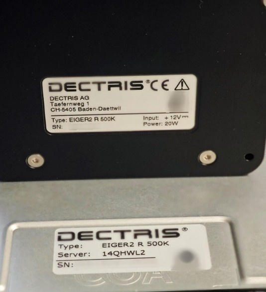 圖為 已使用的 DECTRIS EIGER2 R 500K 待售