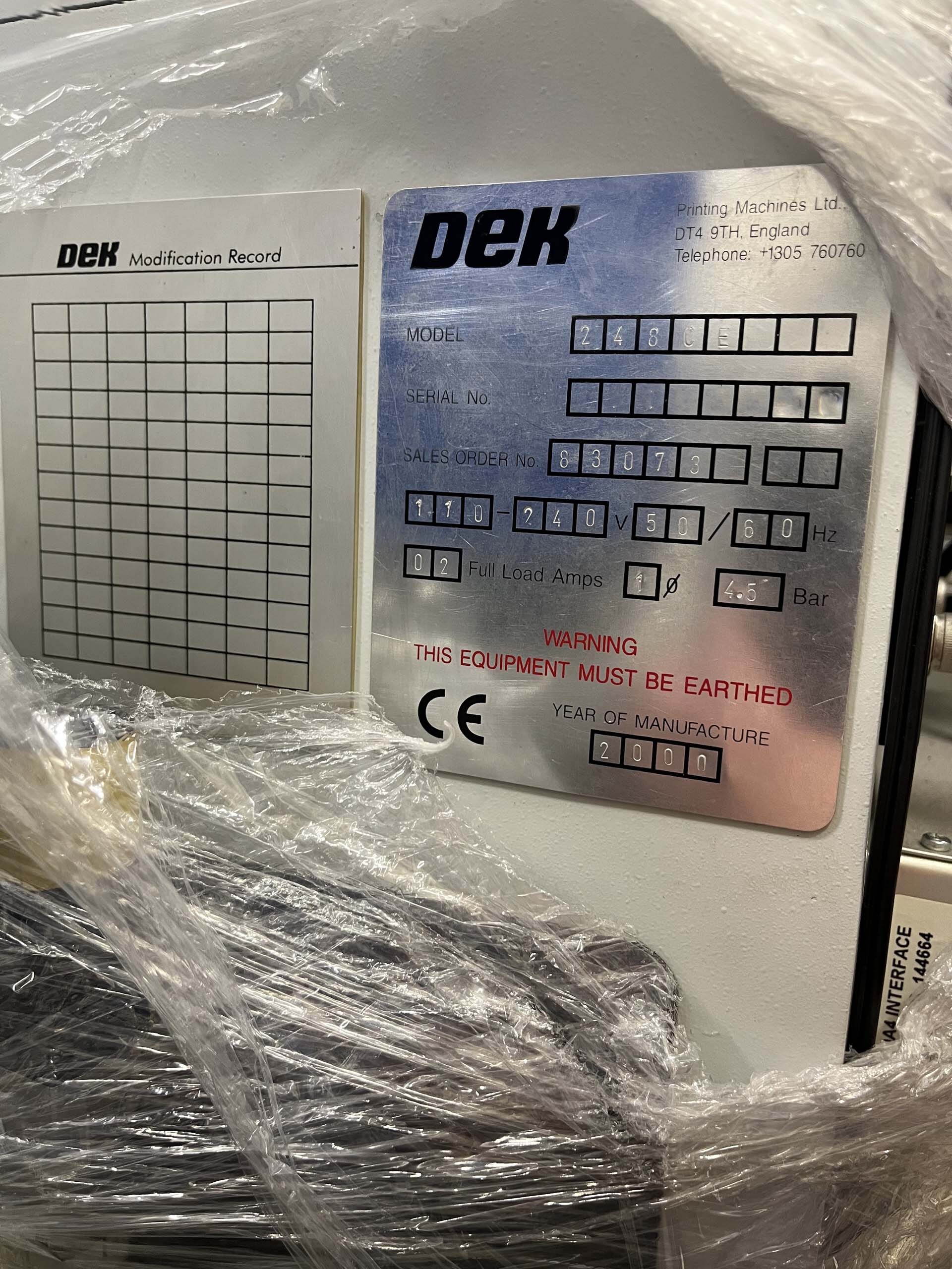 Foto Verwendet DEK 248 Zum Verkauf