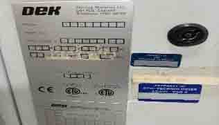 圖為 已使用的 DEK 265 Infinity 待售