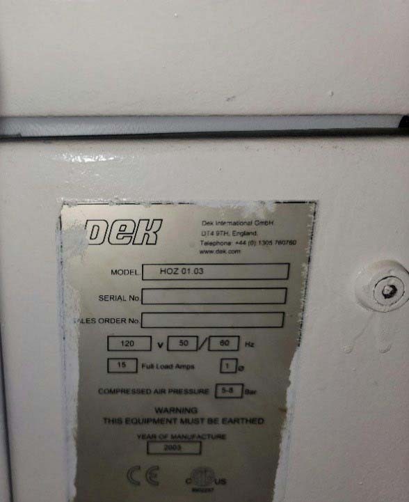 사진 사용됨 DEK Horizon 01iX 판매용