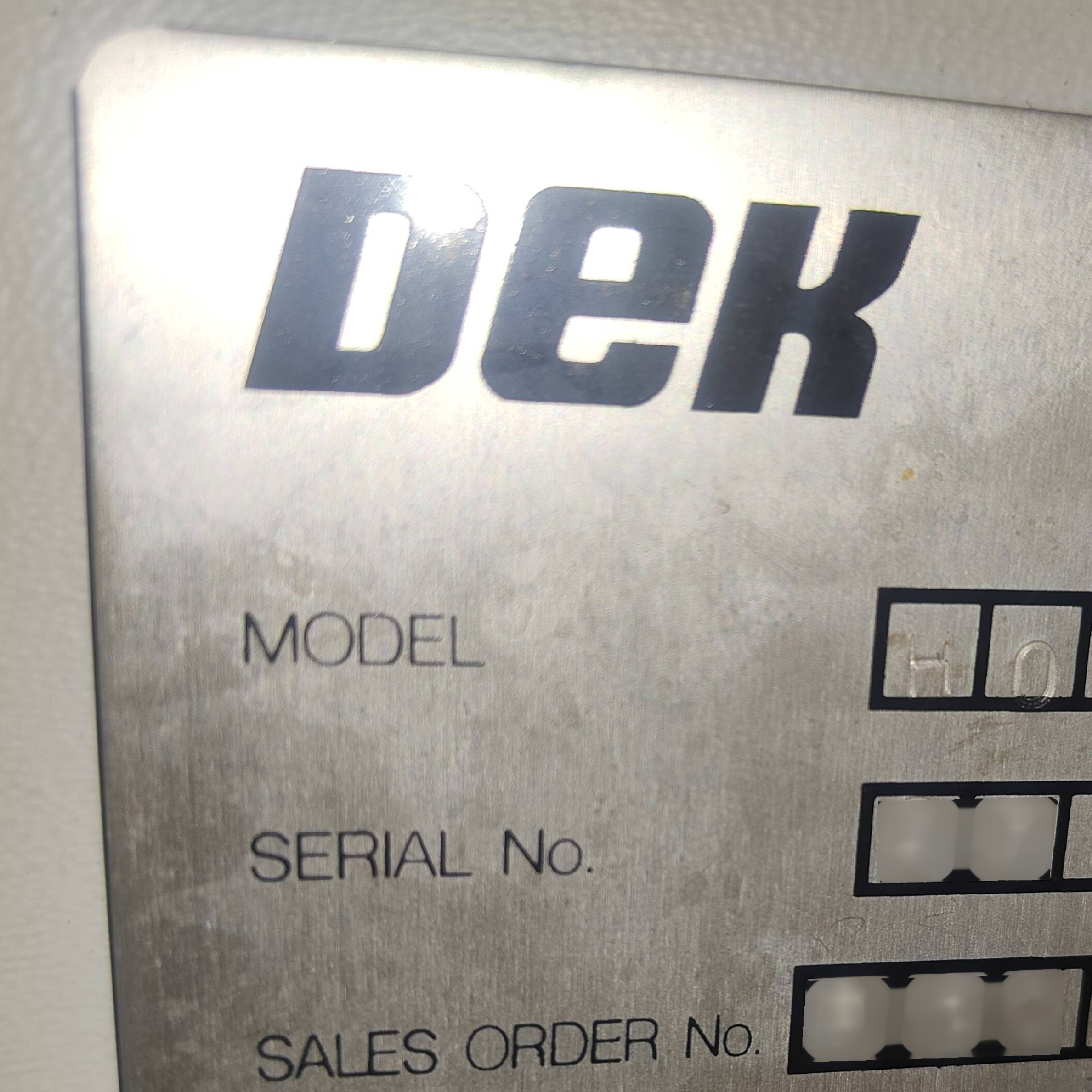 Photo Used DEK Horizon 02 For Sale