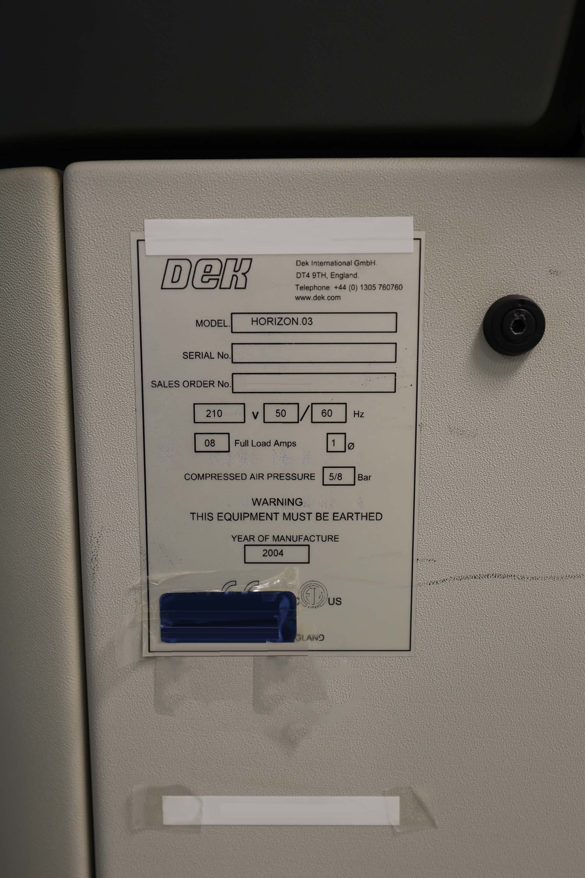 圖為 已使用的 DEK Horizon 03 待售