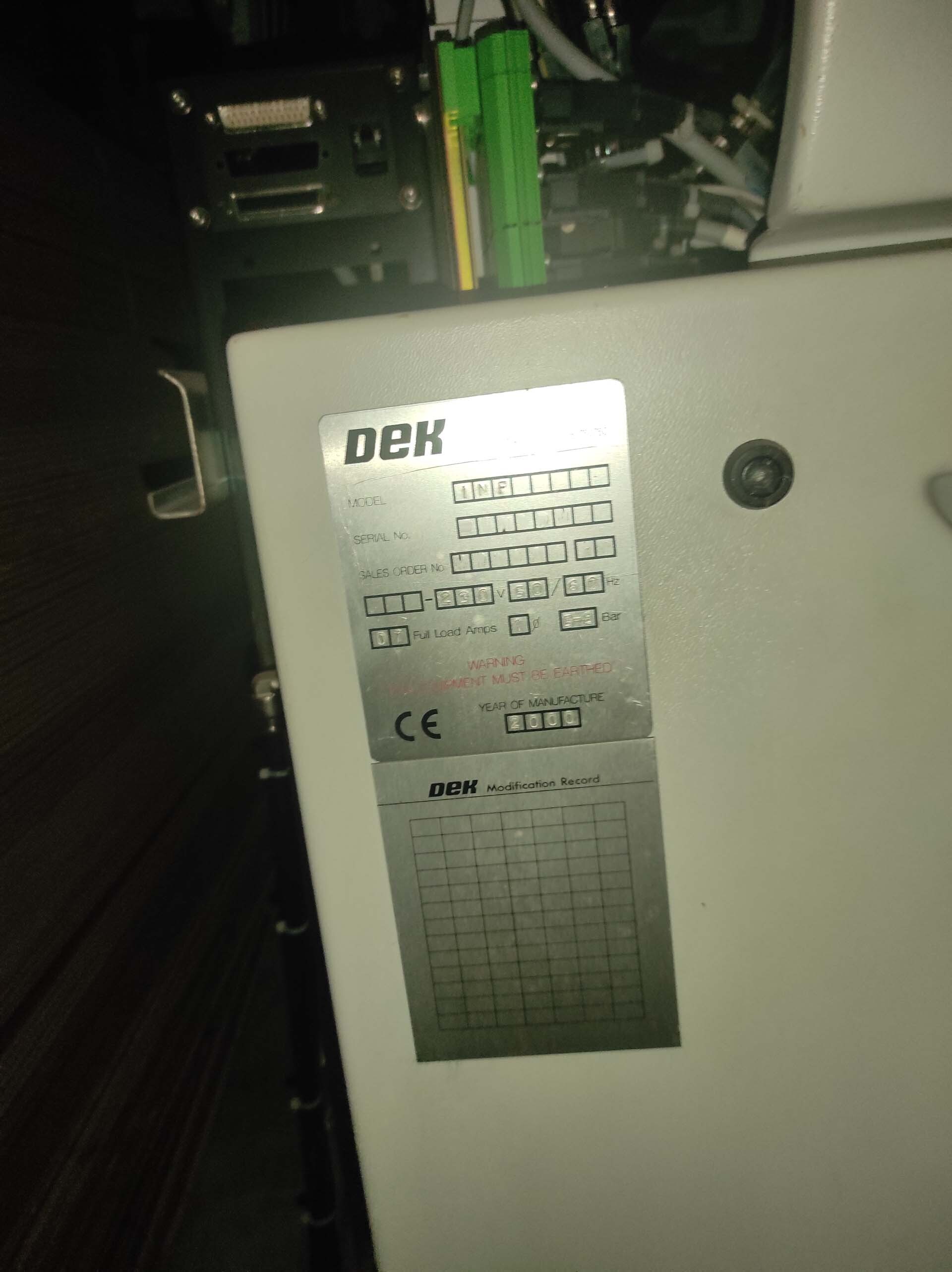 图为 已使用的 DEK Infinity 待售