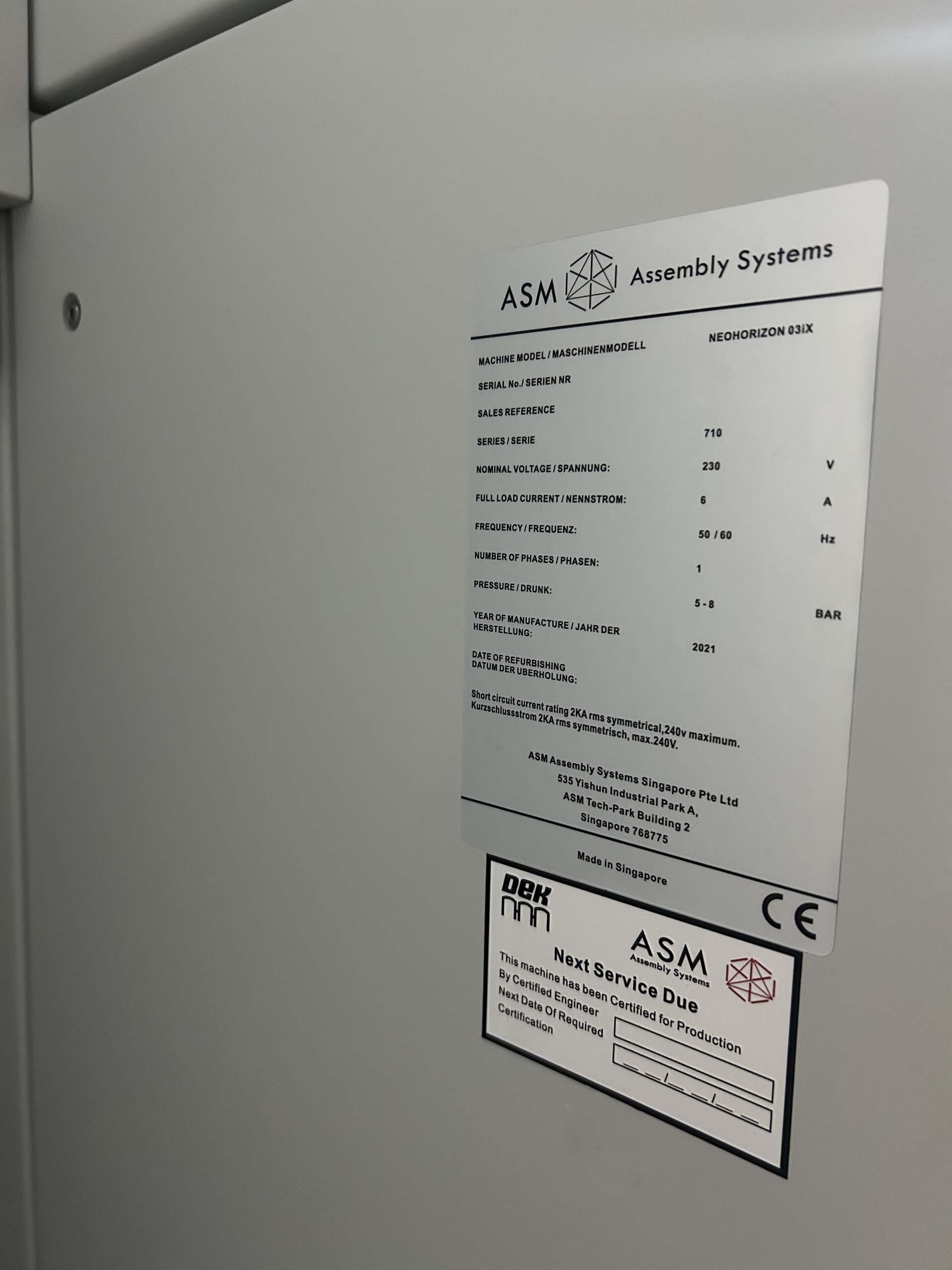 图为 已使用的 DEK NEO Horizon 03iX 待售