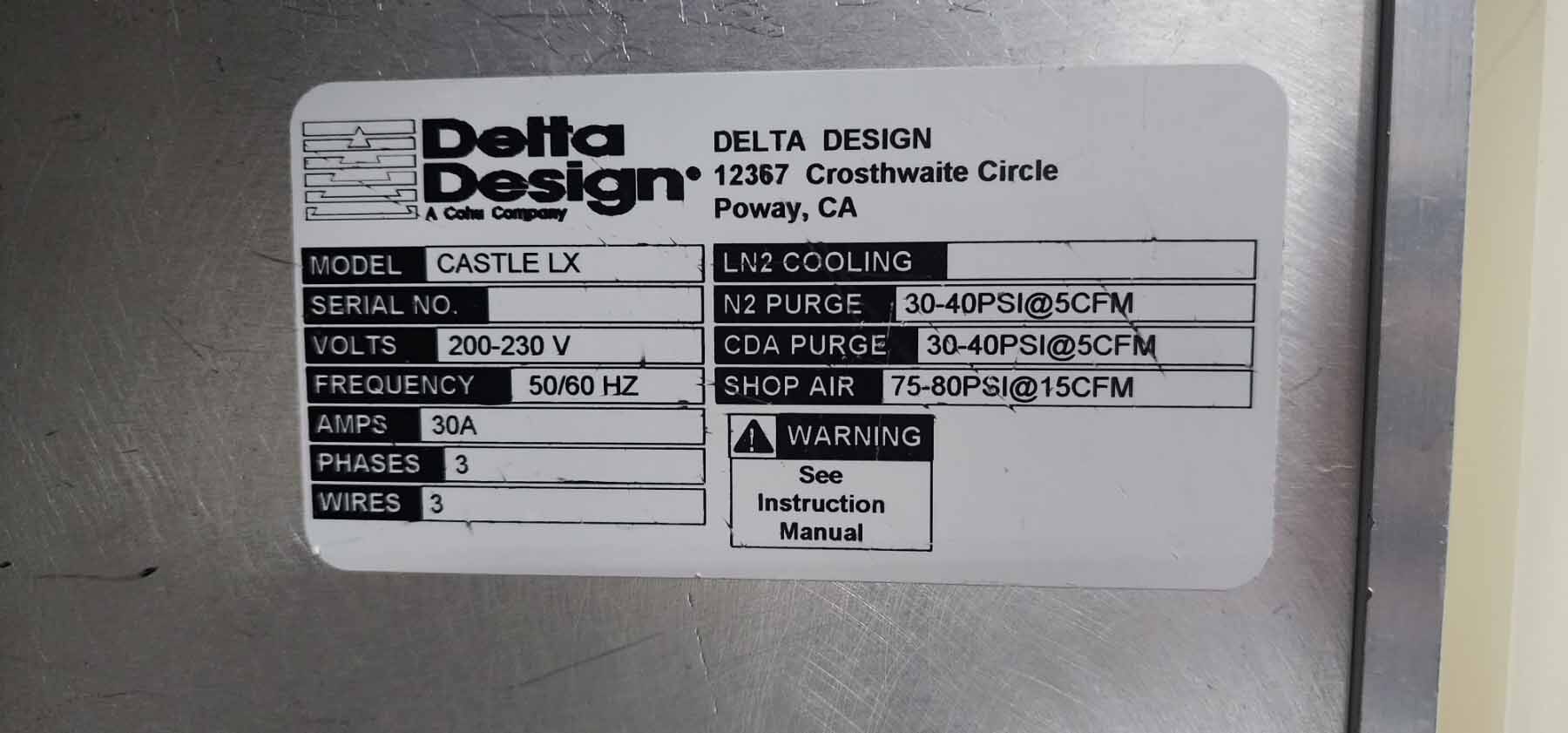 图为 已使用的 DELTA DESIGN Castle LX 7500 待售
