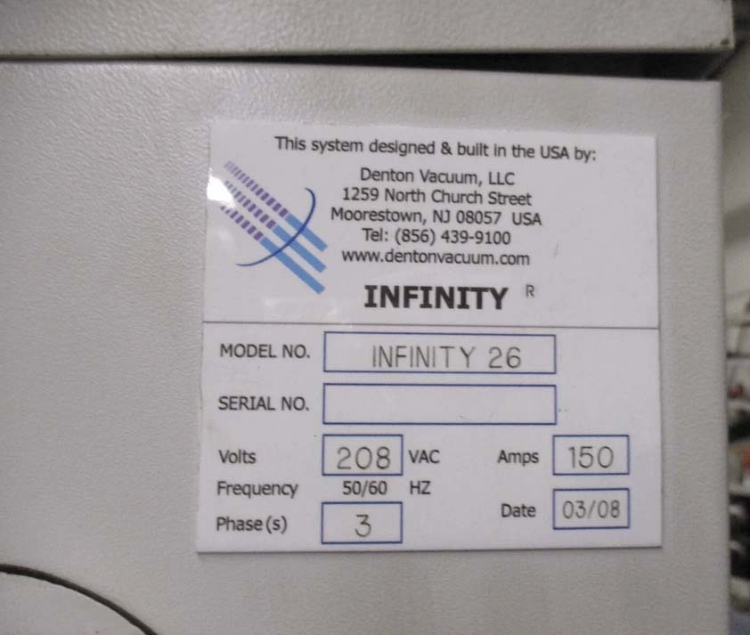 Photo Utilisé DENTON VACUUM Infinity 26 À vendre