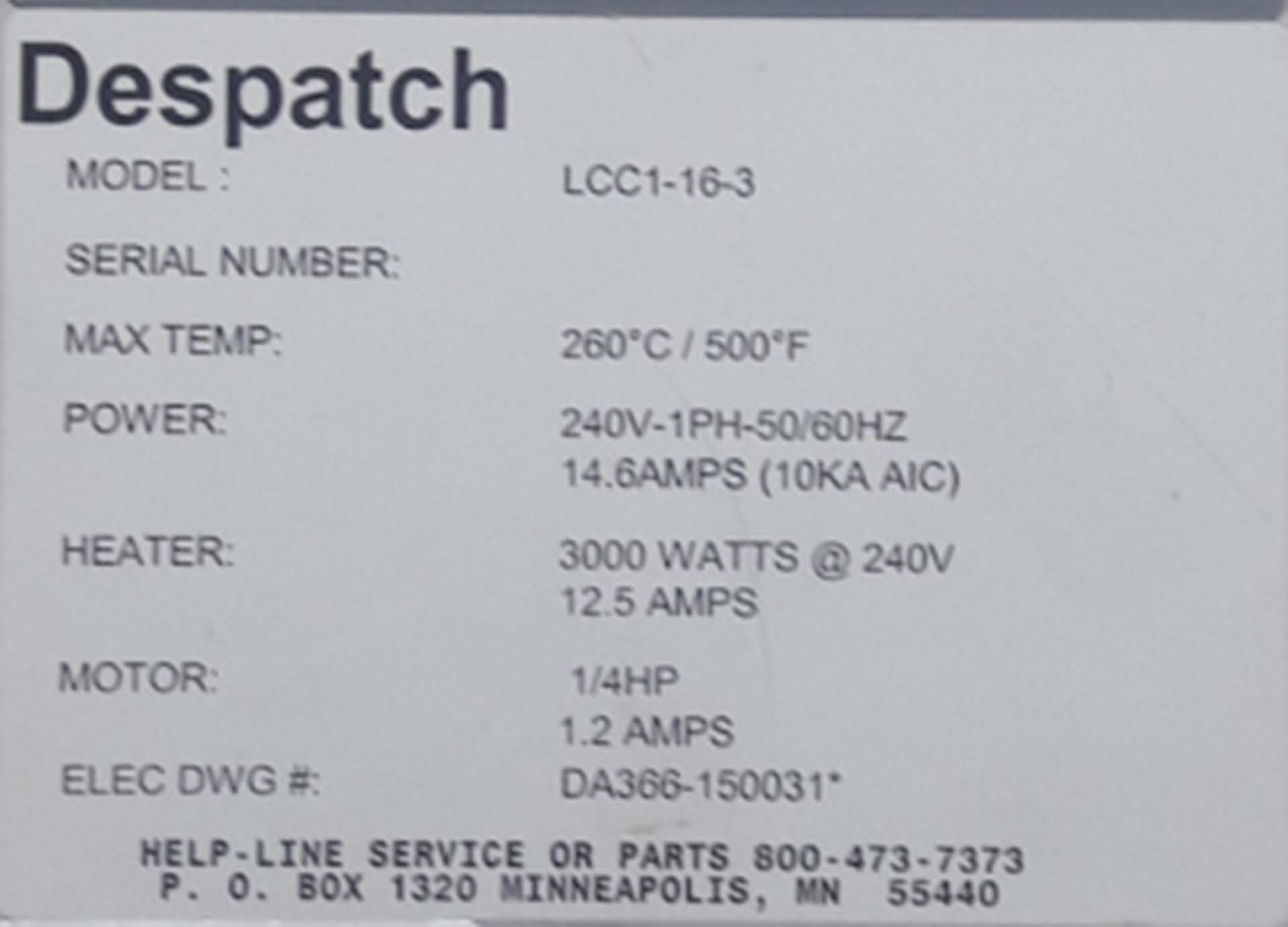 图为 已使用的 DESPATCH LCC1-16-3 待售