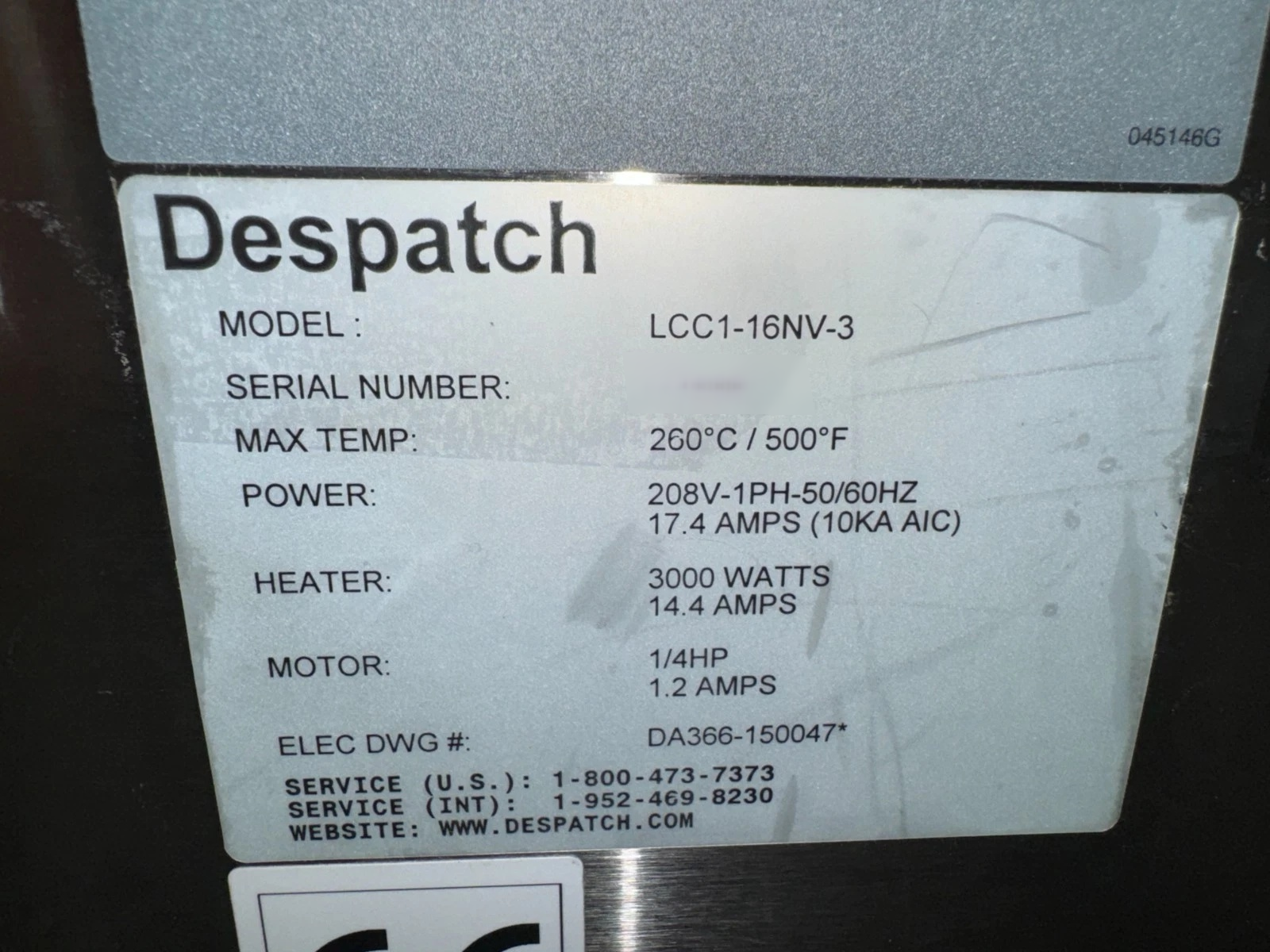 フォト（写真） 使用される DESPATCH LCC1-16NV-3 販売のために