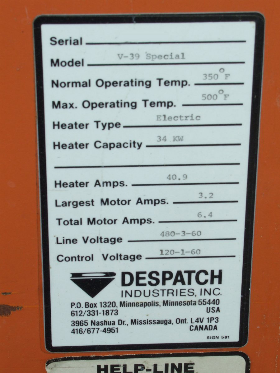 圖為 已使用的 DESPATCH V-39 Special 待售