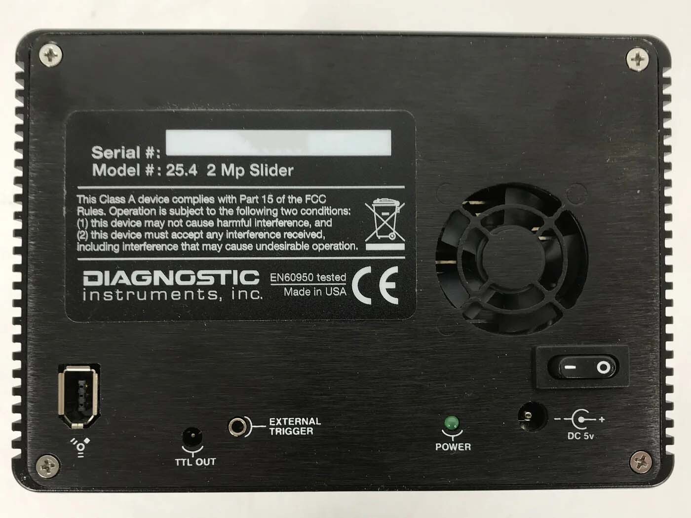 Photo Used DIAGNOSTIC INSTRUMENTS / SPOT 25.4 2 Mp Slider For Sale