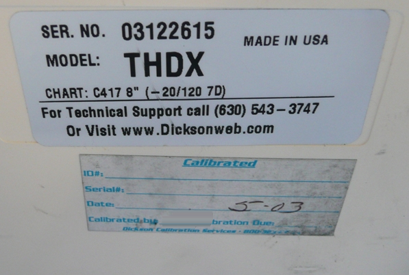 圖為 已使用的 DICKSON THDX 待售