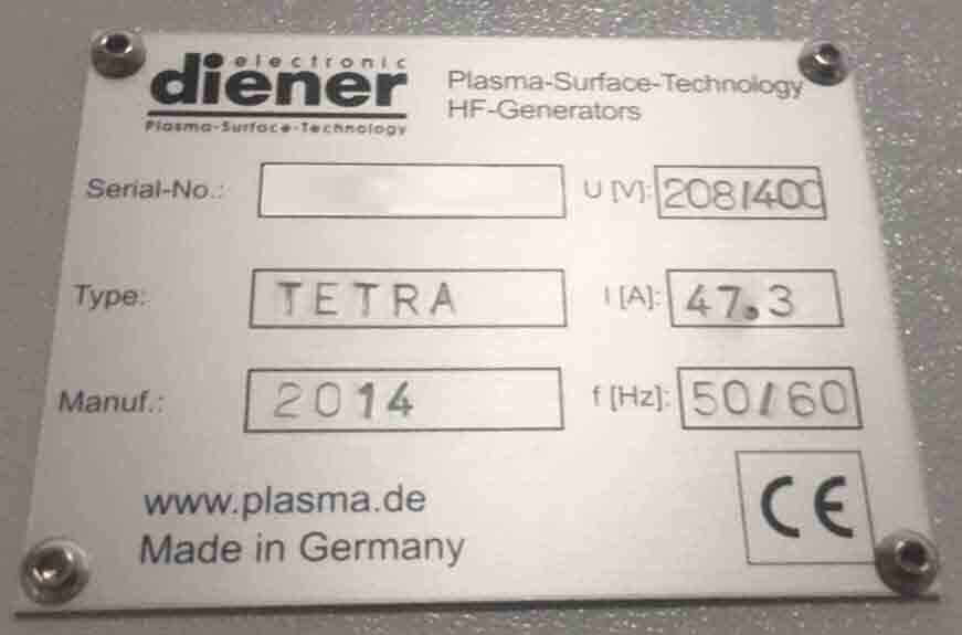 Photo Used DIENER ELECTRONIC Tetra 150 For Sale