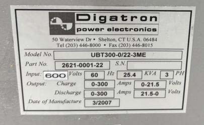 图为 已使用的 DIGATRON UBT 300 0-22-3ME 待售