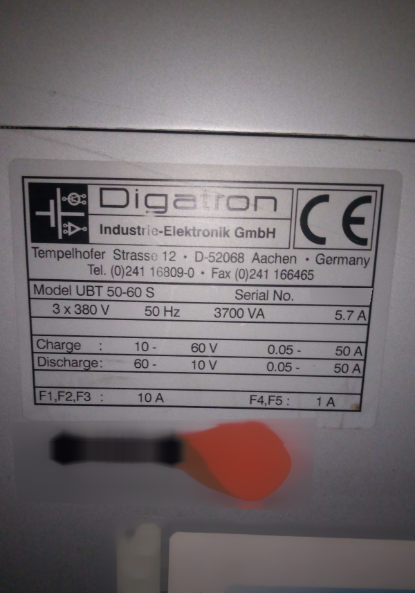 フォト（写真） 使用される DIGATRON UBT 50-60 S 販売のために