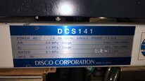 Photo Used DISCO DCS 141 For Sale
