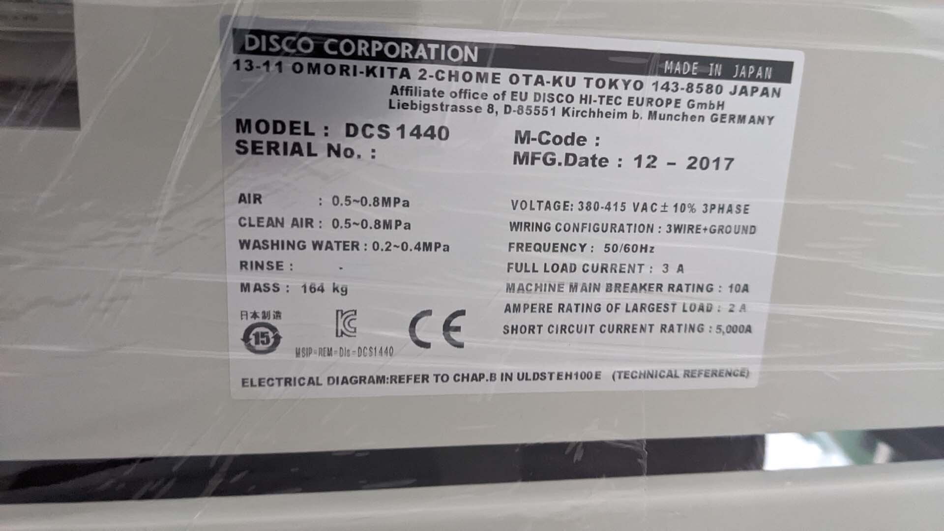 Foto Verwendet DISCO DCS 1440 Zum Verkauf