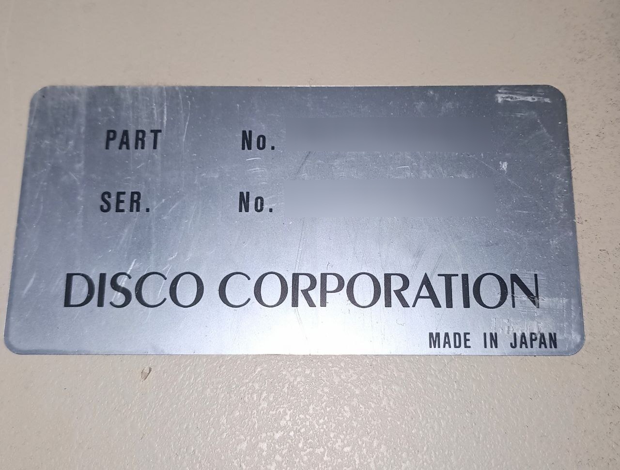 图为 已使用的 DISCO DFD 3D/8 parts 待售