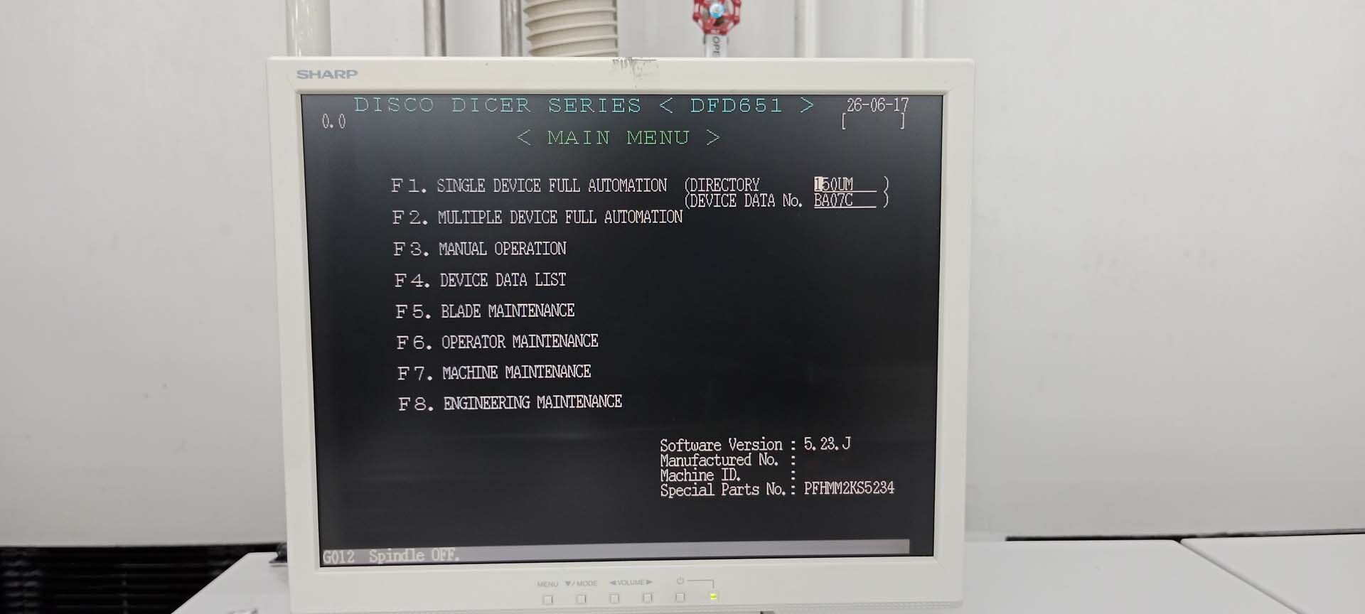图为 已使用的 DISCO DFD 651 待售