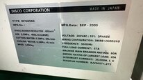 Photo Used DISCO DFG 8560 For Sale