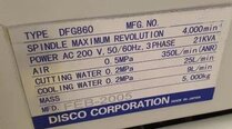 Photo Used DISCO DFG 860 For Sale