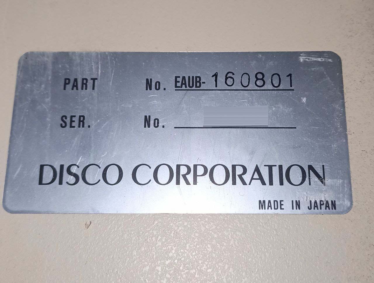 Photo Used DISCO Lot of spare parts For Sale