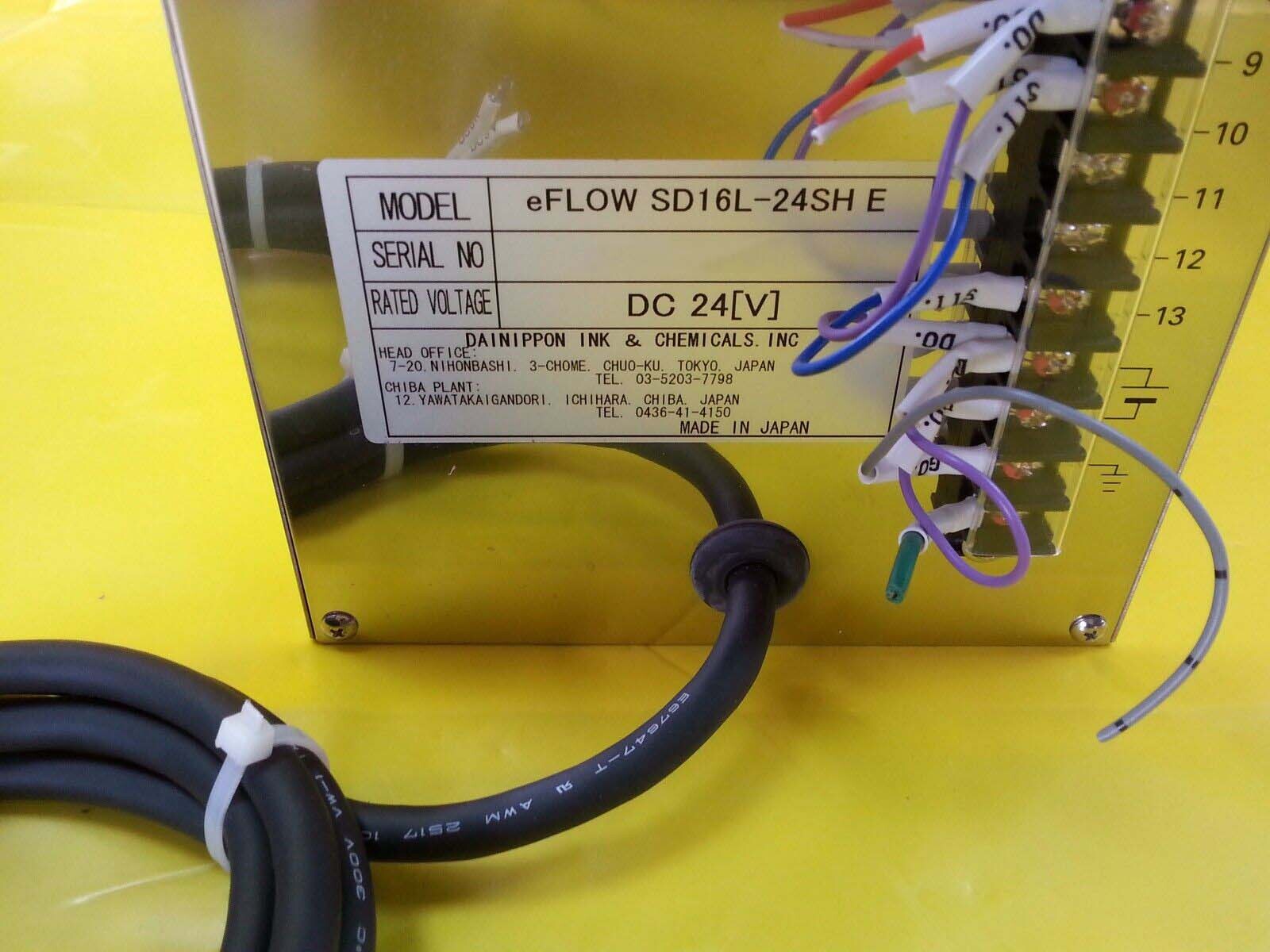 Photo Used DIC CORP eFlow SD16L-24SH E For Sale