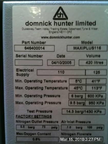 Photo Used DOMNICK HUNTER MaxiPlus 116 For Sale