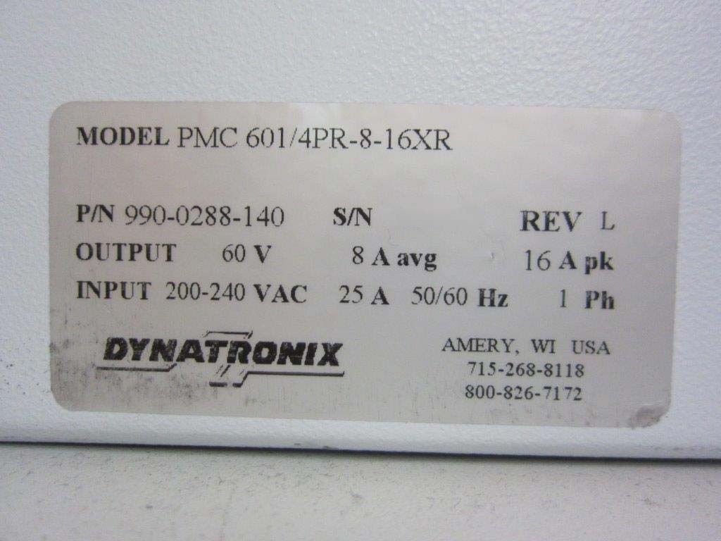 Photo Used DYNATRONIX PMC 601 / 4PR-8-16XR For Sale