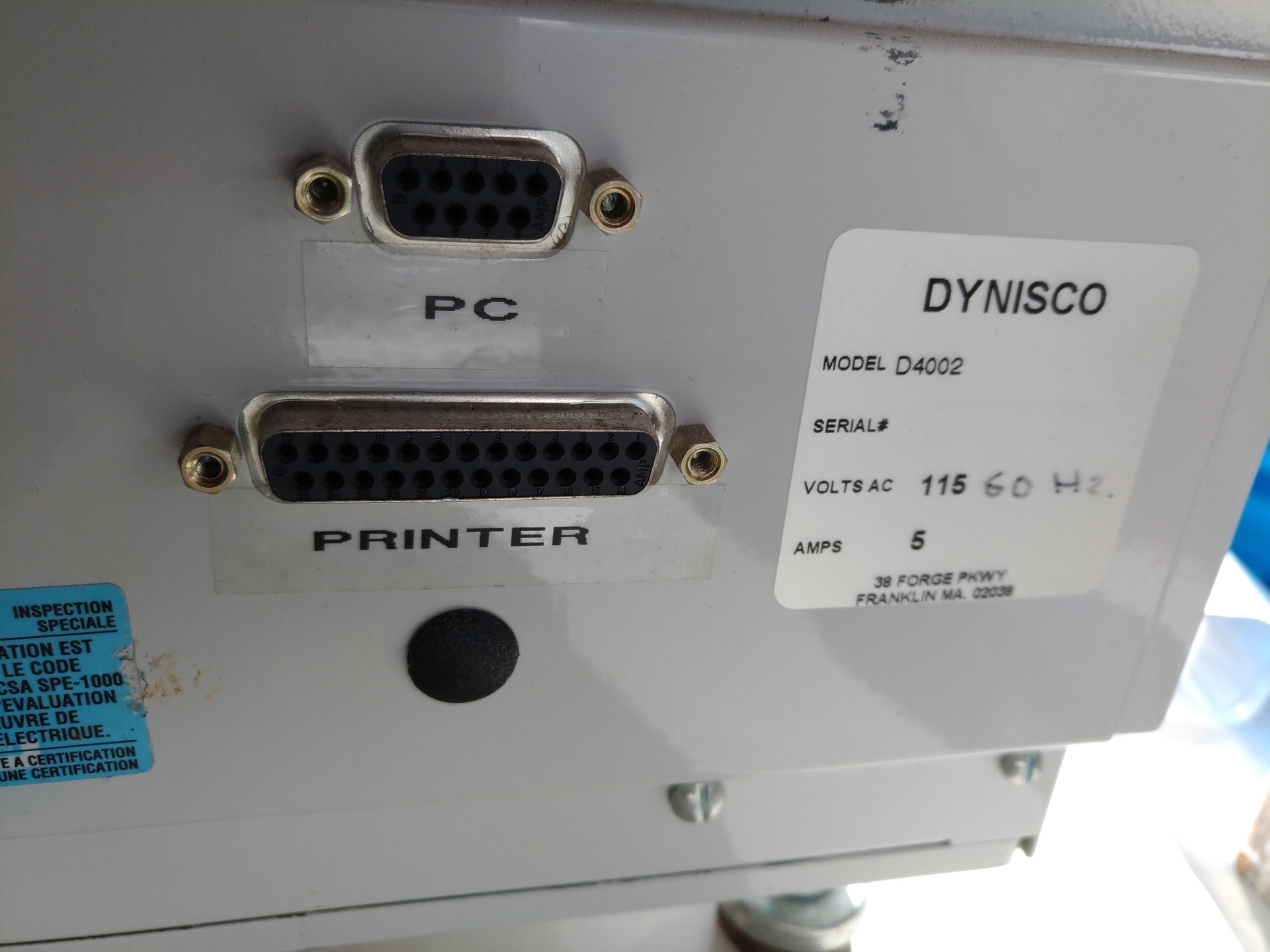 사진 사용됨 DYNISCO D4002 판매용