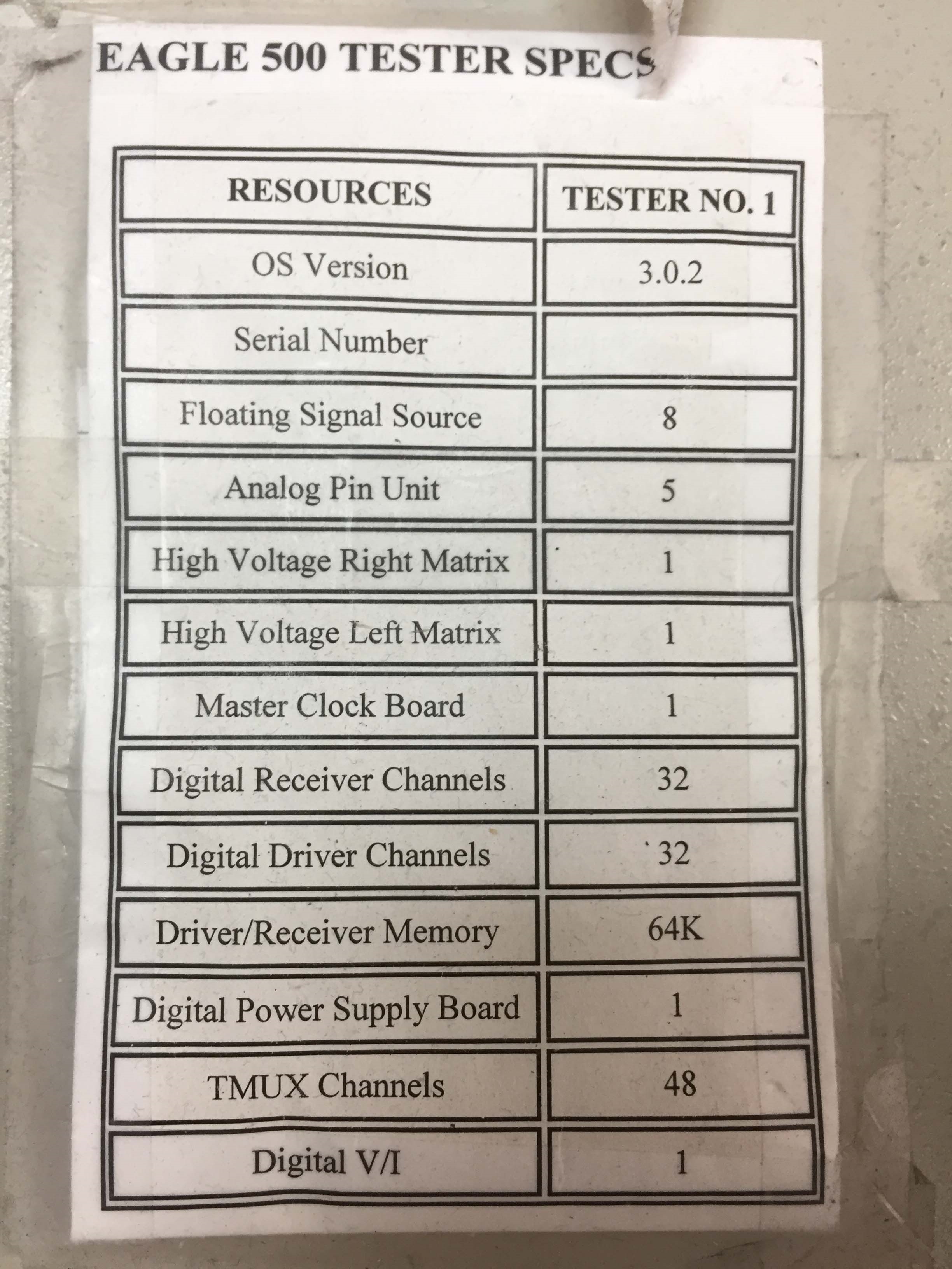 图为 已使用的 TERADYNE / EAGLE ETS 500D/SS 待售