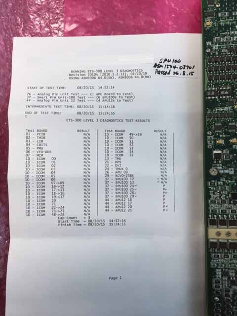 圖為 已使用的 TERADYNE / EAGLE SPU-100 待售