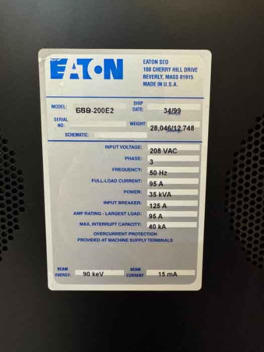 Foto Verwendet EATON NOVA / AXCELIS GSD 200EE Zum Verkauf