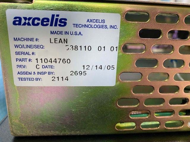 Photo Used EATON NOVA / AXCELIS Spare parts for Optima HD For Sale