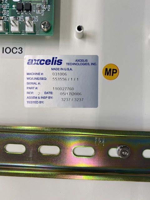 Photo Used EATON NOVA / AXCELIS Spare parts for Optima HD For Sale