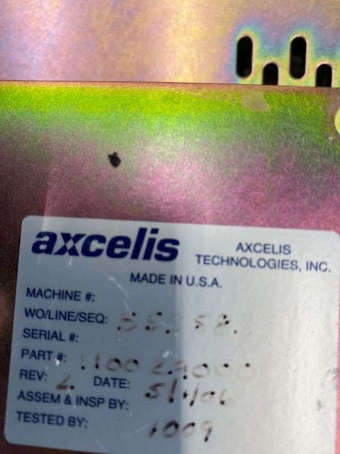Photo Used EATON NOVA / AXCELIS Spare parts for Optima HD For Sale