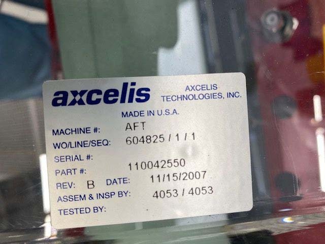 Photo Used EATON NOVA / AXCELIS Spare parts for Optima HD For Sale